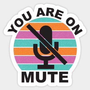 You are on mute Sticker